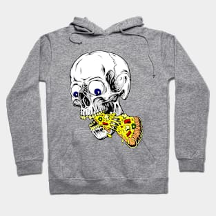 skeleton eating pizza Hoodie